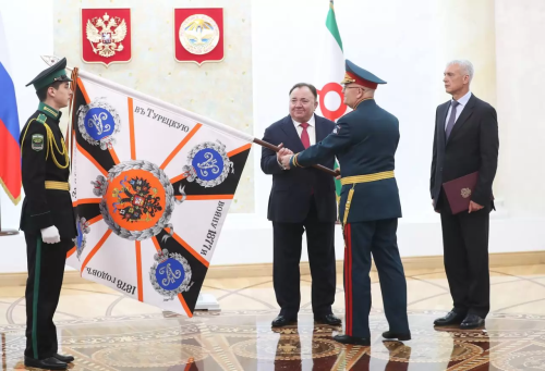 К нам возвращается Георгиевское знамя, пожалованное Государем Александром II Ингушскому конному иррегулярному дивизиону за отличия в ратных делах против турков в войне 1877-1878 гг.  